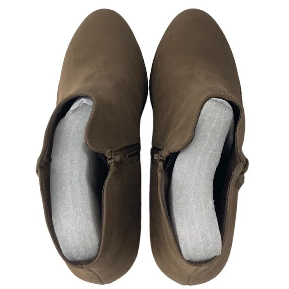 MIA Jaice Ankle Boots Women's Size 10 M Tan Suede